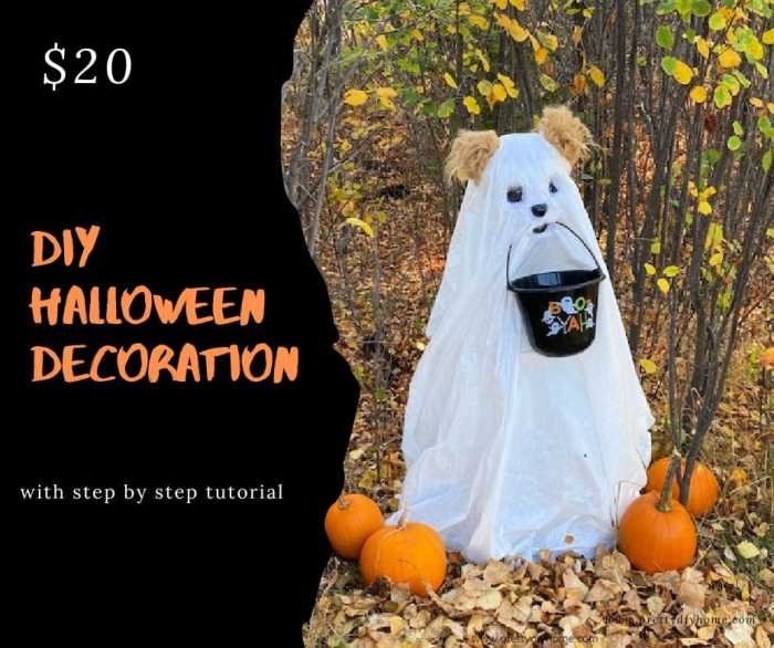 Dog ghost costume diy