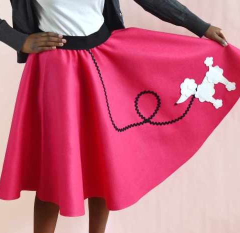 Diy poodle skirt costume without sewing