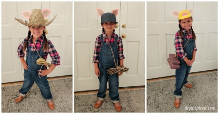 3 little pigs diy costume