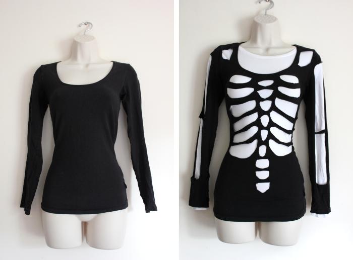 Diy skeleton costume template