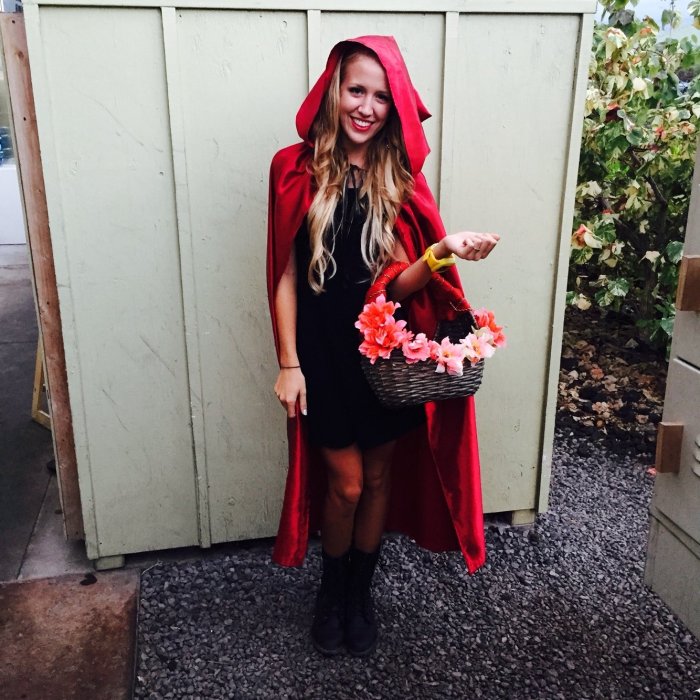 Womens diy red riding hood costume