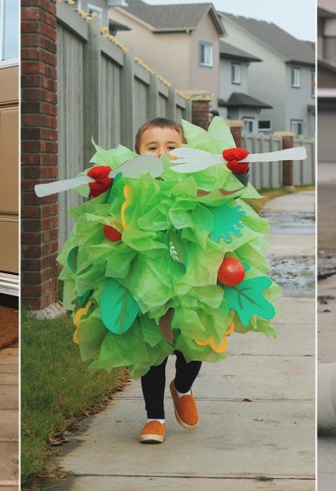 Diy toddler costume with a pet