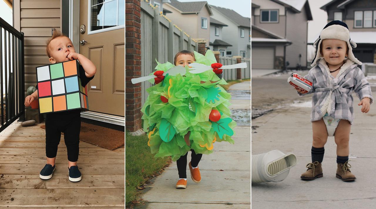 Diy toddler costume with a pet